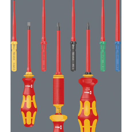 Wera Kraftform Kompakt VDE 16 Torque Extra Slim 1 Wkrętak z wyszukiwarką narzędzi (czerwony żółty, 16 sztuk)