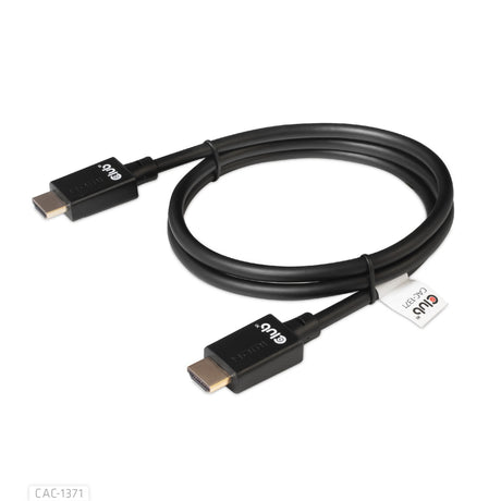 Kabel HDMI Club 3D ultra high speed (czarny, 1 metr, 4K 120 Hz, 8K 60 Hz, 48 Gb/s)