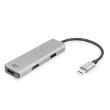 Łączność Act Wieloportowy adapter USB-C 4K do 2 ekranów HDMI, port danych USB-A (aluminium)