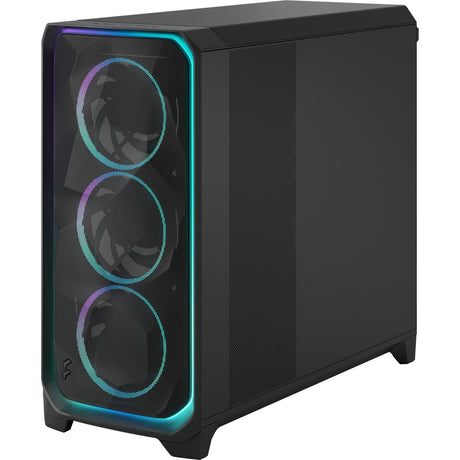 Fractal design meshify 3 xl ambient pro rgb obudowa typu big tower (czarna | 2x usb-a | 1x usb-c | rgb | szkło hartowane)