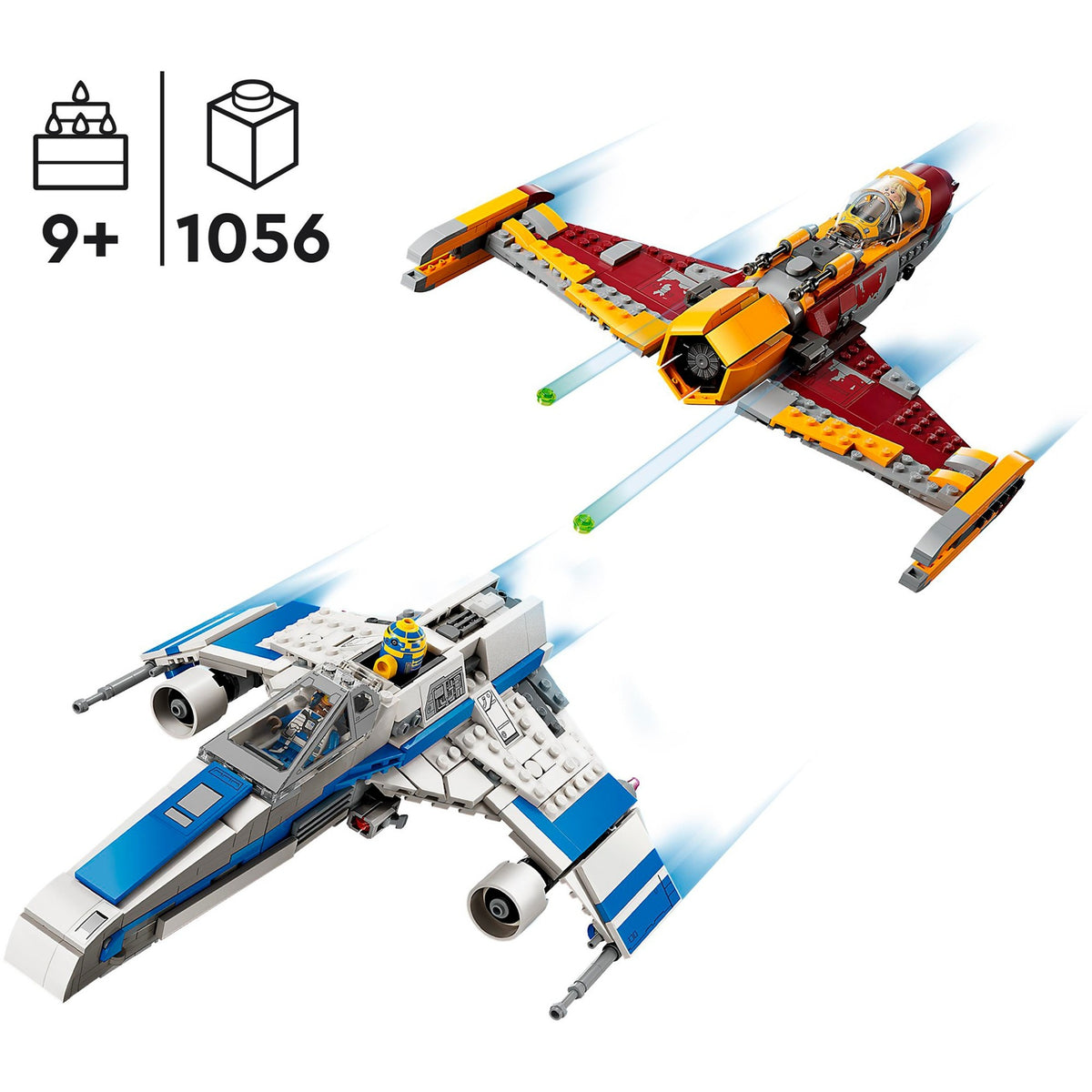 Lego star wars - nowa republika e-wing kontra myśliwiec Shin Hati's Starfighter (75364)