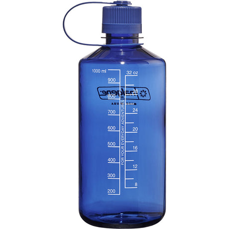 Butelka na wodę Nalgene z wąskimi ustami, 1-litrowa butelka do picia (jasnoniebieska)