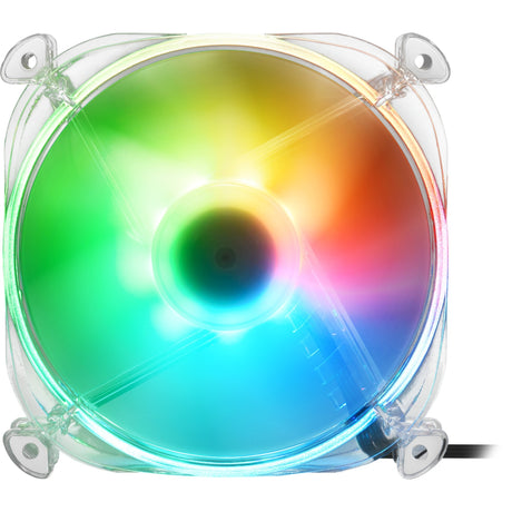 Wentylator obudowy Sharkoon Shark Disc RGB (przezroczysty, 120 x 120 x 25 mm)