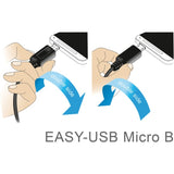 Delock kabel męski easy-usb-a 2.0 > kabel męski easy-usb micro-usb-b 2.0 (czarny, 2 metry)