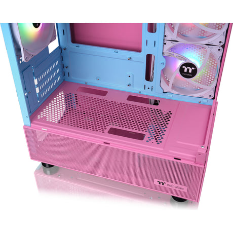 Obudowa mini tower Thermaltake View 170 tg argb (różowy | 2x usb-a | rgb | szkło hartowane)