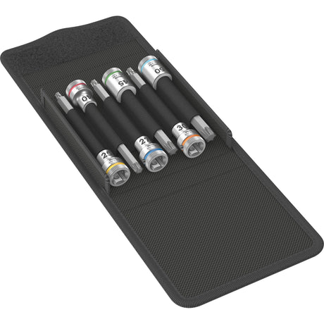 Wera 8767 b Torx® hf 1 zestaw nasadek Zyklop Klucz nasadowy Torx (6-częściowy, z funkcją przytrzymywania, napęd 3 8)