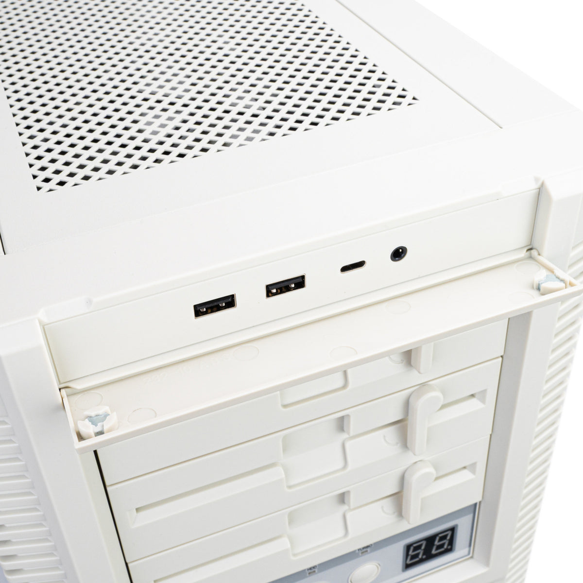 Obudowa midi tower Silverstone flp02 (biała | 2x USB-A | 1x USB-C)