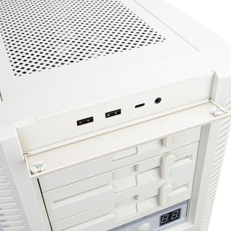 Obudowa midi tower Silverstone flp02 (biała | 2x USB-A | 1x USB-C)