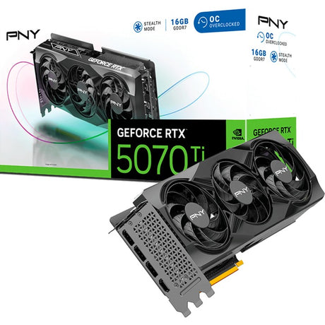Karta graficzna Pny Geforce RTX 5070 Ti OC (DLSS 4, 3x Display Port, 1x HDMI)