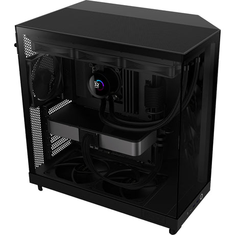 Obudowa midi tower Nzxt h6 flow (czarna | 2x USB-A | 1x USB-C | szkło hartowane)