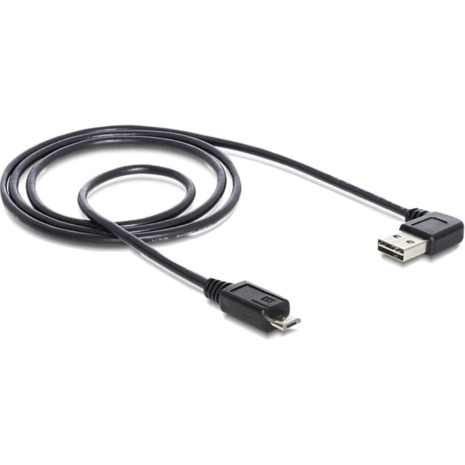 Delock kabel easy-usb-a 2.0 90° > micro-usb-b (czarny, 2 metry)