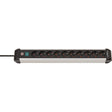 Gniazdo Brennerstuhl premium-alu-line z wyłącznikiem 10-kierunkowe 3m h05vv-f 3g1,5