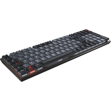 Klawiatura mechaniczna Cherry KW 550 MX LP (czarna, układ US (QWERTY), MX Low Profile 2.0 Ivory, 96%, białe diody LED, nakładki na klawisze PBT)