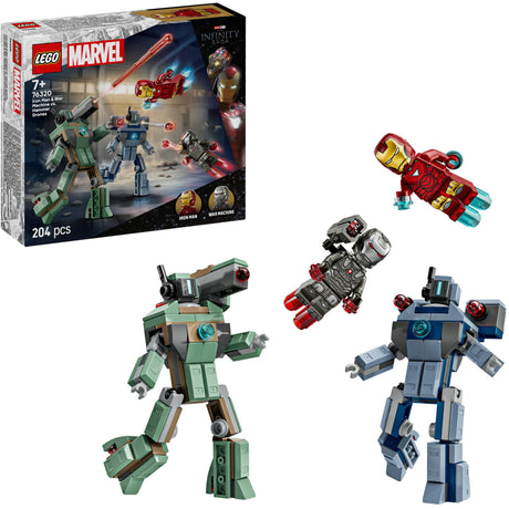 Lego® ǀ Marvel Iron Man i machina wojenna kontra drony młotkowe - 76320