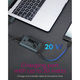 Icy box ib-hub1454-c31 Koncentrator USB (szary niebiesko-szary, 4x USB-C 3.2 (10 Gbit s))