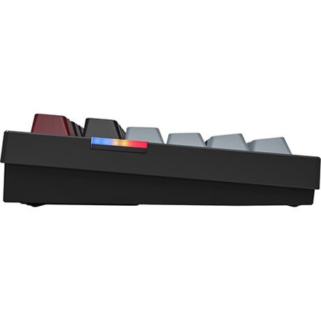 Klawiatura mechaniczna Montech mkey pro dark rgb (czarna, układ amerykański (qwerty), gateron g pro żółty, 75%, hot-swap, rgb, double-shot pbt, usb-c | 2,4 ghz | bluetooth 5.2)