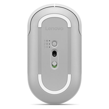 Bezprzewodowa, cicha mysz do wielu urządzeń Lenovo 700 (biała, 1600 - 4000 dpi, Bluetooth 5,3 2,4 GHz)