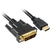 Adapter Sharkoon HDMI > DVI-D (18+1) (czarny, 1 metr)