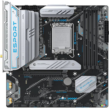 Płyta główna Maxsun MS-Esport B860M WiFi Ace Socket 1851 (czarna, RAID, 2,5 GB-LAN, WLAN, BT, dźwięk, µATX)