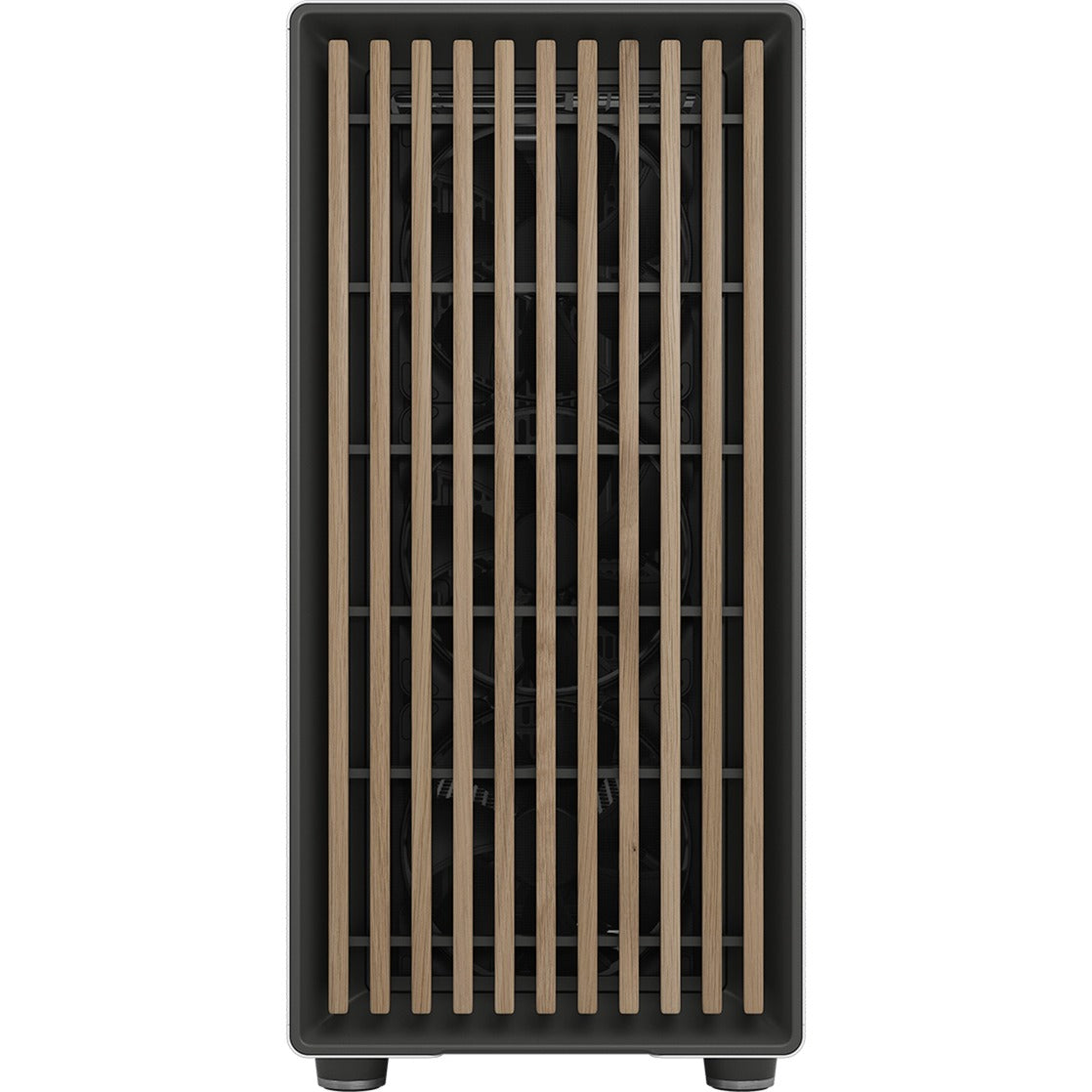 Obudowa Midi Tower o konstrukcji fraktalnej North XL (biały kolor drewna | 2x USB-A | 1x USB-C | szkło hartowane)
