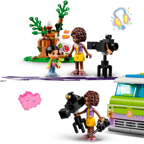 Lego friends - zabawka konstrukcyjna furgonetki z wiadomościami (41749)