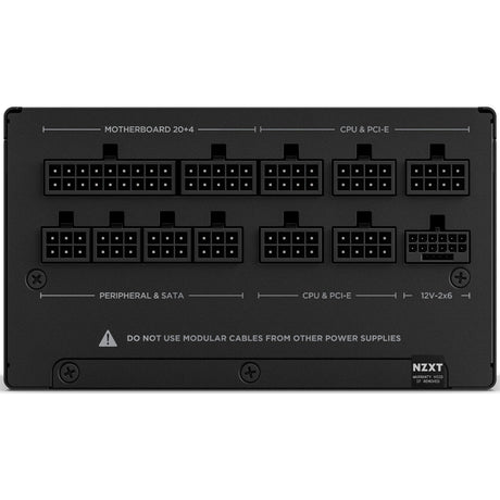 Modułowy zasilacz Nzxt c850 atx 3.1 o mocy 850 W (czarny, 1x 12v-2x6, 3x pcie)