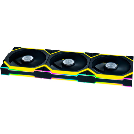 Bezprzewodowe wentylatory obudowy Lian Li Uni Fan SL120 RGB (czarne, 3 sztuki, 120 x 124,5 x 28 mm, PWM)