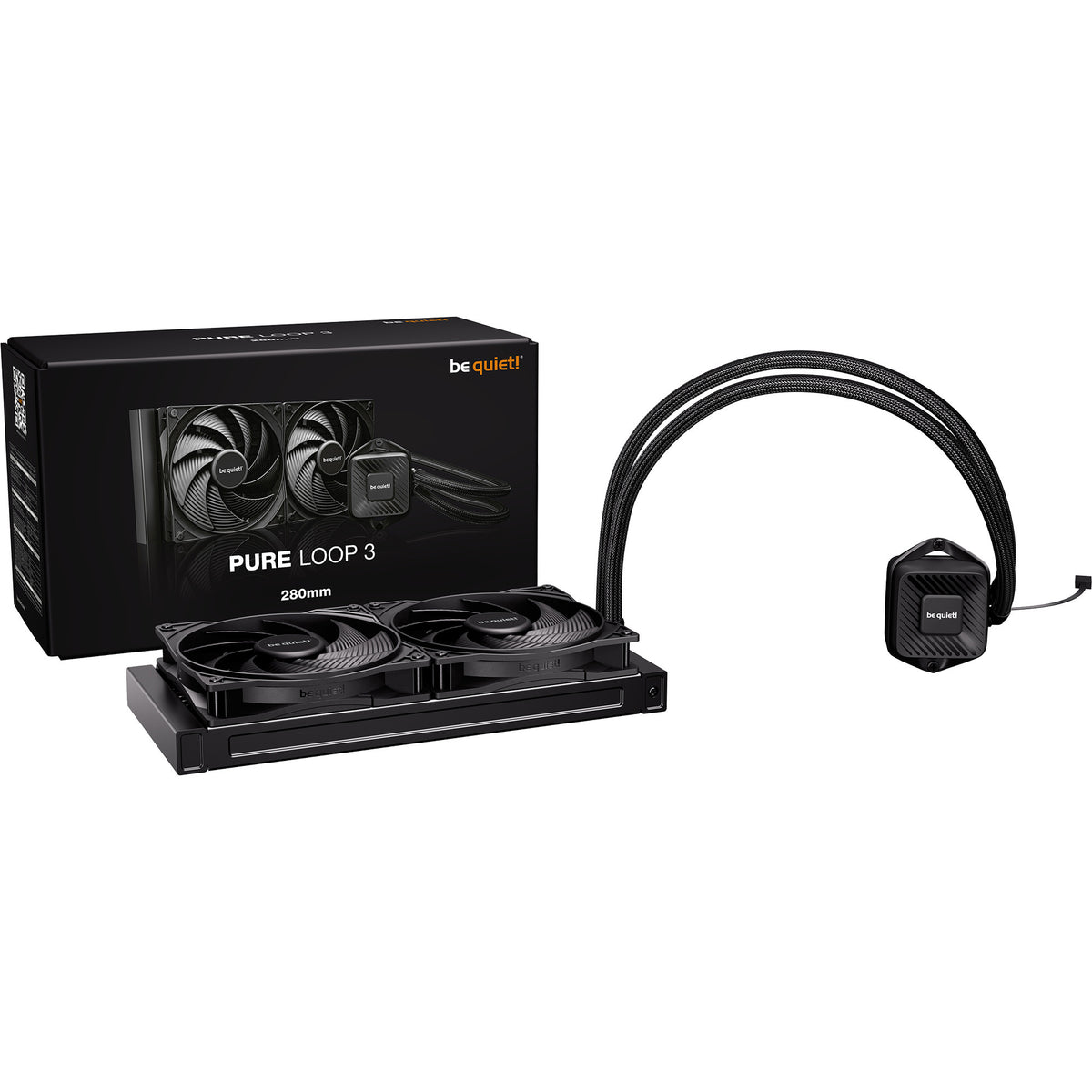 Bądź cicho! Pure Loop 3 280 chłodzenie wodne (czarny, pwm)
