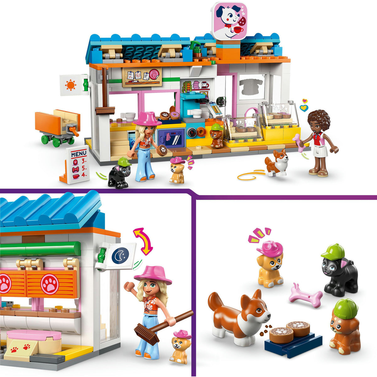 Lego Friends 42677 Piekarnia z przekąskami dla psów