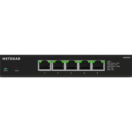 5-portowy przełącznik Netgear Multi-Gigbit Ethernet Plus 2,5G (MS305e) (czarny, zarządzany)