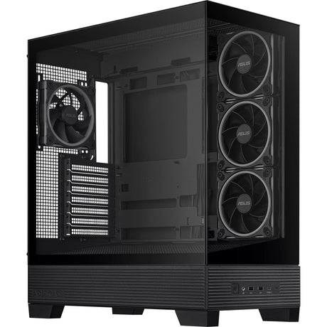 Obudowa midi tower Asus a31 plus (czarna | 2x USB-A | 2x USB-C | szkło hartowane)