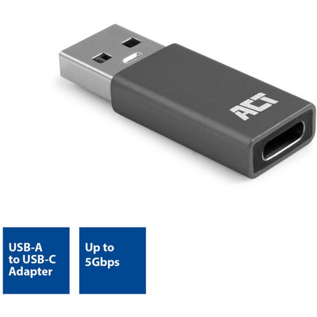 Łączność Act Adapter USB-A na USB-C (ciemnoszary)