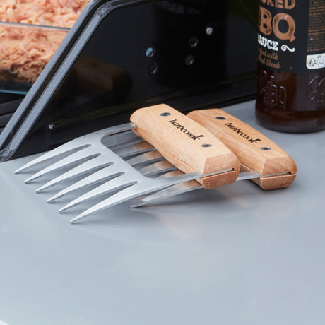Barbecook zestaw 2 sztućców do grillowania z pazurami do mięsa (fsc)