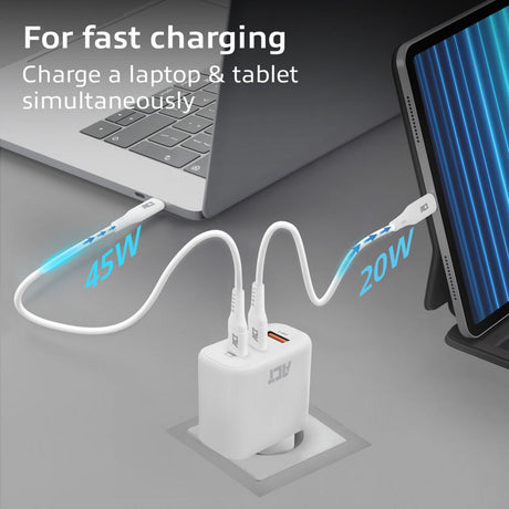 Ładowarka USB działa w kolorze białym