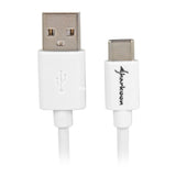 Kabel Sharkoon USB-A 2.0 - USB-C (biały, 0,5 metra)