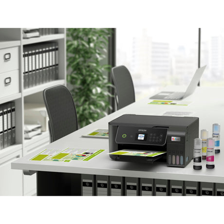 Epson ecotank et-2871 a4 wielofunkcyjna drukarka Wi-Fi ze zbiornikiem atramentu, uniwersalna drukarka atramentowa (czarny, skanowanie, kopiowanie, Wi-Fi, w tym do 3 lat atramentu)