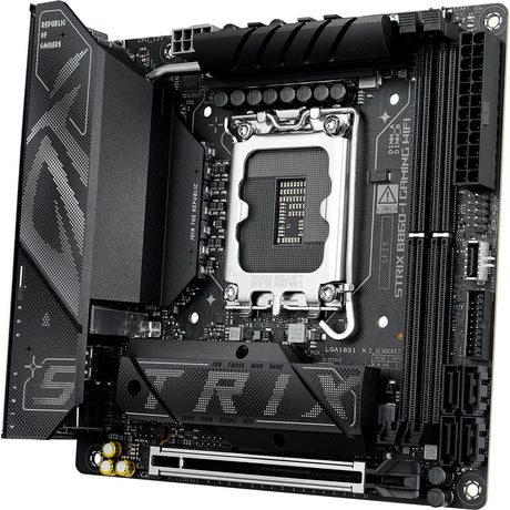 Płyta główna Asus ROG Strix B860-I Gaming WiFi Socket 1851 (RAID, 2,5 GB-LAN, WiFi 7, BT, dźwięk, Mini-ITX)