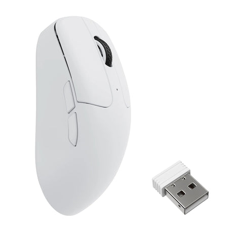Mysz bezprzewodowa Keychron m2-a24 (biała, 100 - 30000 dpi, 8000 Hz, 2,4 GHz Bluetooth USB-C)
