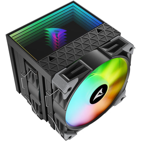 Chłodnica procesora Sharkoon a60 rgb (czarna, 4-pinowe złącze wentylatora pwm)