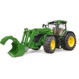 Bruder John Deere 7R 350 z modelem pojazdu z ładowaczem czołowym (03151)
