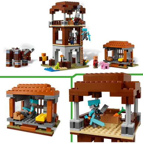 Zestaw Lego Minecraft: Posterunek łupieżców i niszczyciel - 21278