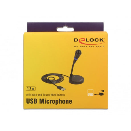 Delock Mikrofon USB (czarny, plug play)