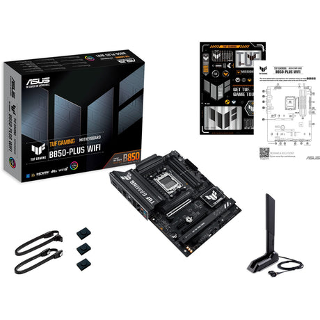 Płyta główna Asus Tuf Gaming B850-Plus Wi-Fi Socket AM5 (RAID, 2,5 GB-LAN, Wi-Fi 7, BT, dźwięk, ATX)