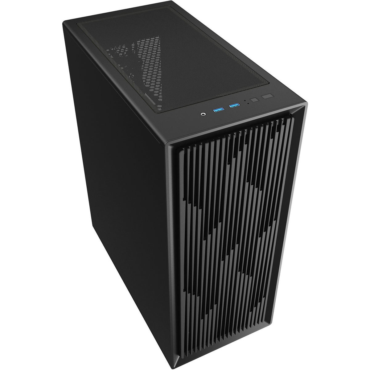 Obudowa midi tower Sharkoon vk2 (czarna | 2x usb-a)