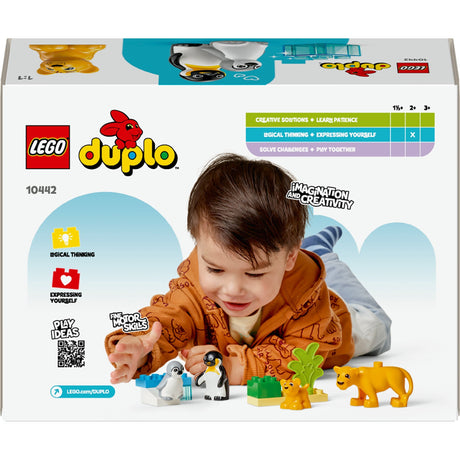 LEGO Duplo Town 10442 rodziny dzikich zwierząt: pingwiny i lwy