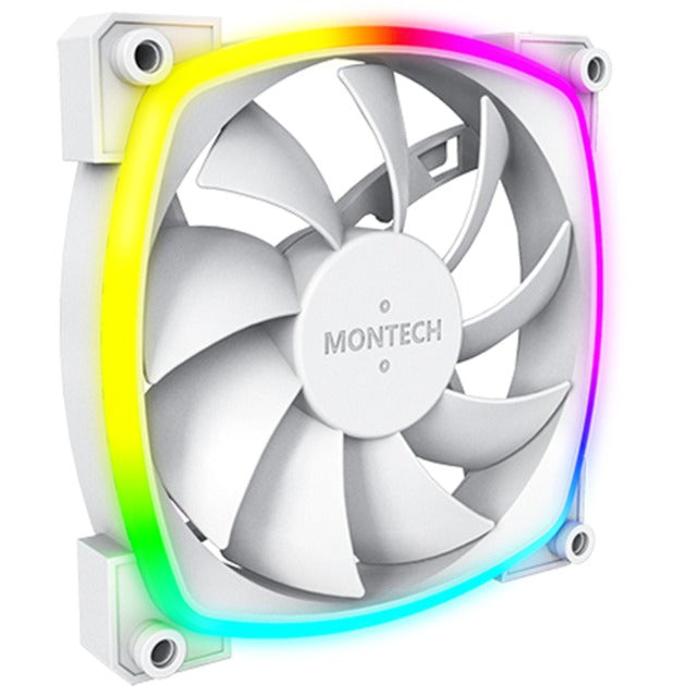 Montech ax120 fan pwm 3-pak wentylatorów rgb (biały, 3 sztuki, 120 x 120 x 25 mm)