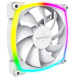 Montech ax120 fan pwm 3-pak wentylatorów rgb (biały, 3 sztuki, 120 x 120 x 25 mm)