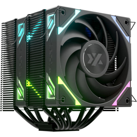 Chłodnica procesora Xyz PC Gear Thermax 6 Duo RGB (czarna, ARGB, PWM)