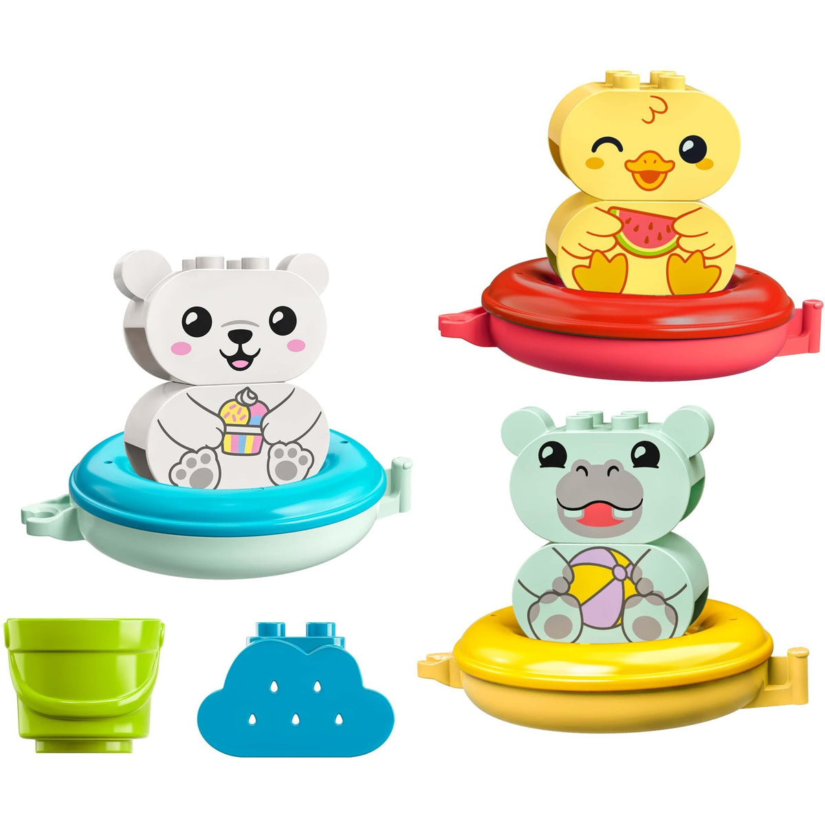 Lego Duplo - Zabawa w kąpieli: Zabawka konstrukcyjna pływającego pociągu ze zwierzętami (10965)