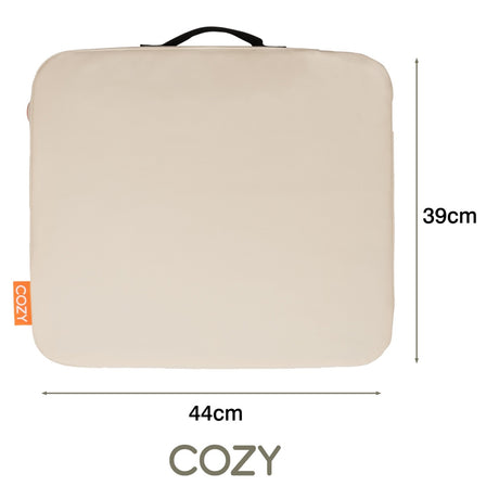 Cozy jord outdoor, podgrzewana na podczerwień, bezprzewodowa poduszka do siedzenia (jasnobeżowy, power bank 10000 mah)